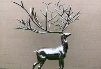 景觀小鹿雕塑制造，歐式風格，鏡面小鹿雕塑定價