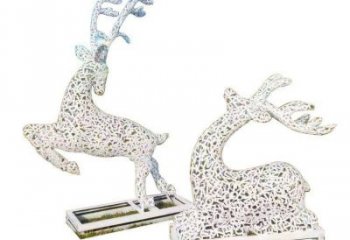 梅花鹿雕塑預定，城區小品，鏤空梅花鹿雕塑制造商