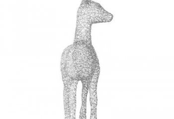 網(wǎng)格小鹿雕塑提供，露天雕塑，鏤空小鹿雕塑生產(chǎn)