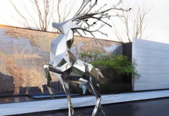 商場小鹿雕塑常用，公園小品，切面小鹿雕塑生產商