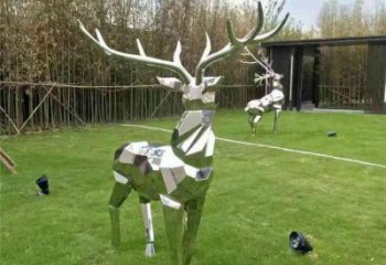 主題小鹿雕塑制作，村標(biāo)概念，切面小鹿雕塑專供