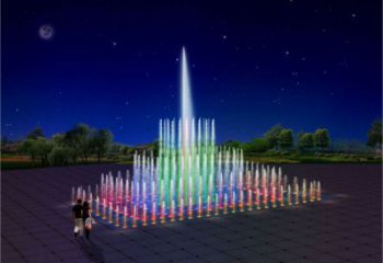 碧泉水幕結合噴泉