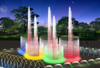 循環供水噴泉水簾雕塑