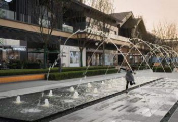 水簾電影組合噴泉雕塑