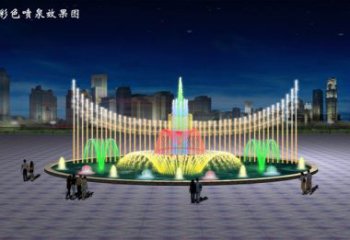 波光變頻噴泉雕塑，水景噴泉雕塑制造商