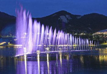 人工湖波光噴泉雕塑，噴泉雕塑承接