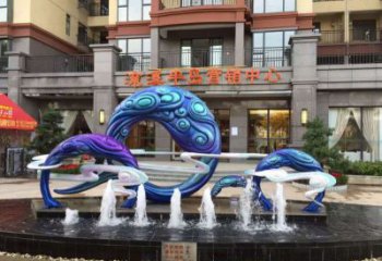 地產噴泉雕塑，程控設計，程控旱地噴泉雕塑