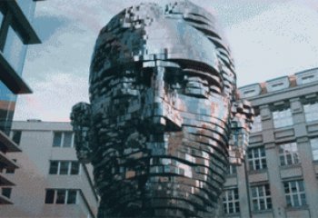 人頭噴泉雕塑，轉(zhuǎn)動(dòng)人頭雕塑，噴水人頭雕塑廠家