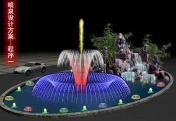 電影漂浮噴泉雕塑，水景藝術噴泉雕塑制造商