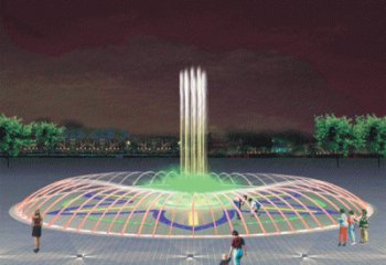 音樂水景搖擺噴泉雕塑，循環噴水模式噴泉雕塑生產