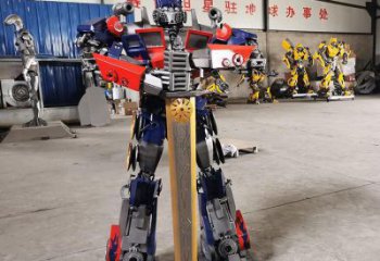 卡通機甲機器人雕塑造型