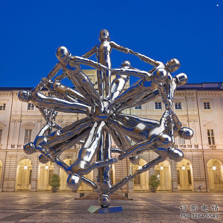 鏤空地球雕塑承接，城市裝飾，大型地球天使雕塑廠家