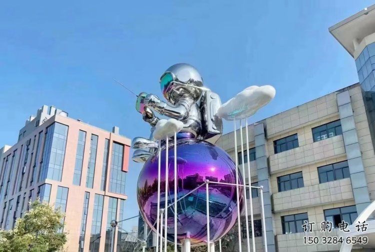 地球雕塑指用，景觀雕塑，不銹鋼地球天使雕塑點擊