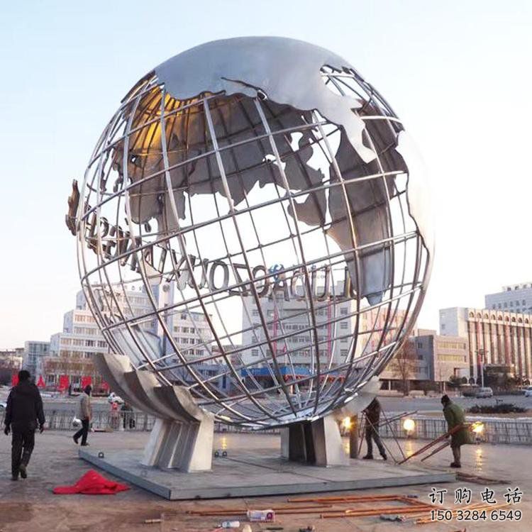 地球儀雕塑廠，校園雕塑，抽象現(xiàn)代地球儀雕塑定價(jià)