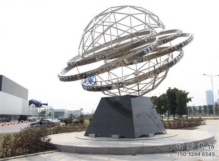 地球儀雕塑點(diǎn)擊，地標(biāo)擺件，現(xiàn)代地球儀雕塑承接