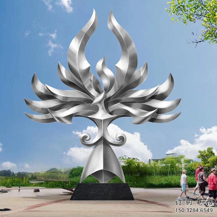 鳳凰雕塑選定，園林裝飾，大型抽象鳳凰雕塑公司提供