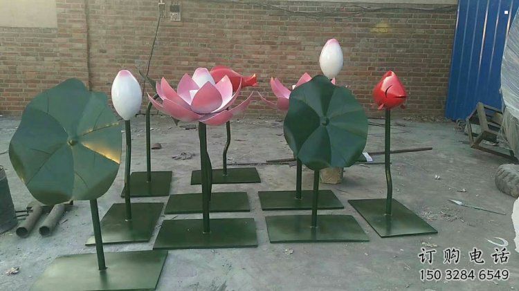 景觀荷花雕塑制造商，戶外雕塑，荷花雕塑供給