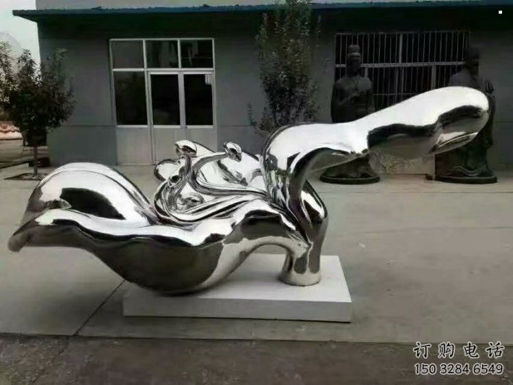 荷花雕塑工廠選用，街道標識，鏡面荷花雕塑批發