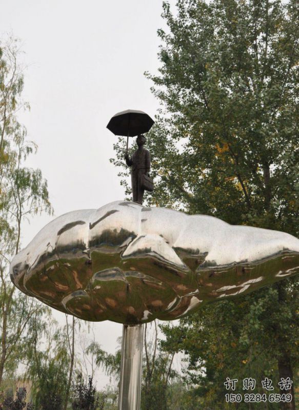 別墅區荷葉雕塑