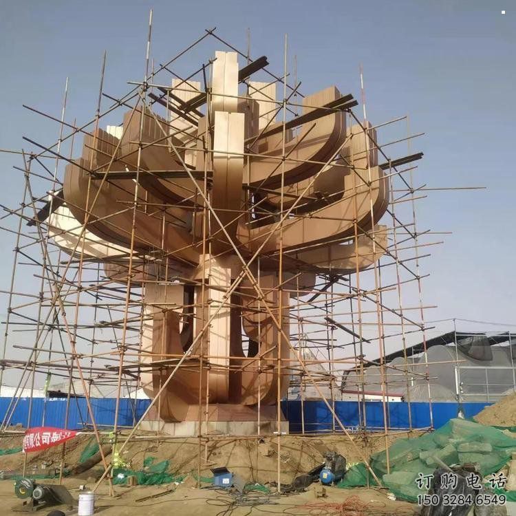 蓮花雕塑專供，美陳雕塑，景觀幾何蓮花雕塑供應