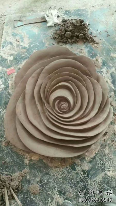 玫瑰花雕塑精選，彩鋼制作，電鍍玫瑰花雕塑工廠