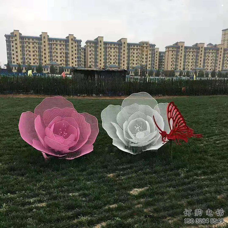 鏤空玫瑰花雕塑精選，廣場系列，鏤空玫瑰花雕塑承接