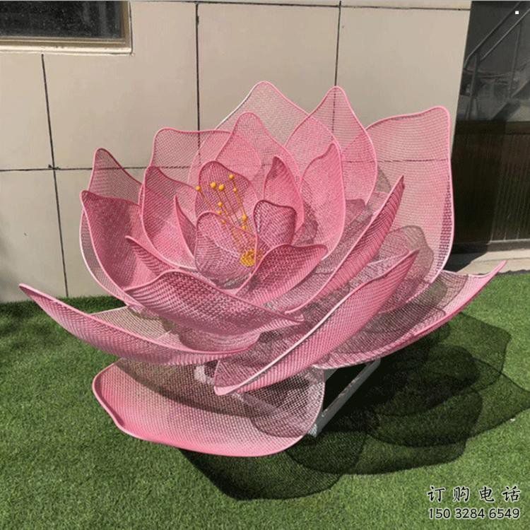 玫瑰花雕塑定做，公園小品，鏤空玫瑰花雕塑廠家制作