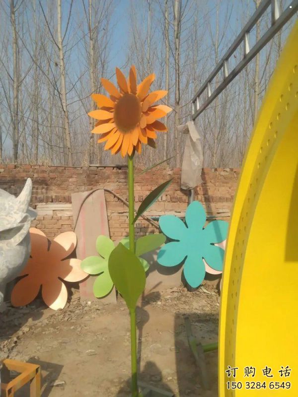 園林葵花雕塑精選，陸地擺件，公園葵花雕塑精品