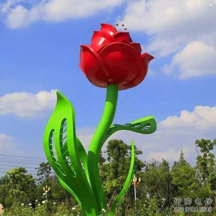 月季雕塑精品，圓雕體系，景區(qū)月季花朵雕塑選定