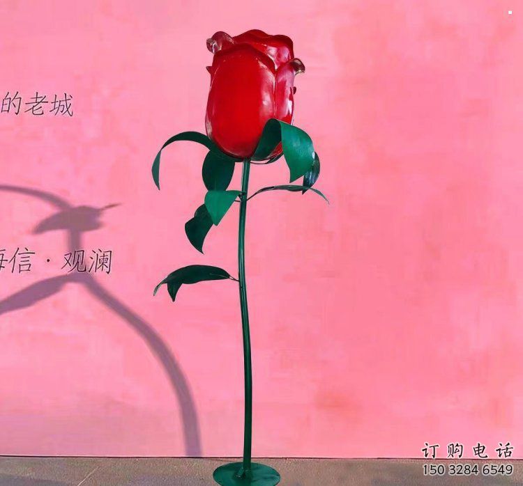 月季雕塑生產商，城市雕塑，月季花朵雕塑景觀常用