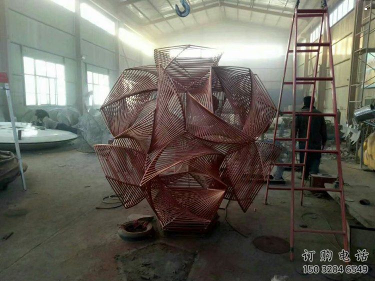 花球雕塑精品，景觀雕塑，不銹鋼花球雕塑生產商