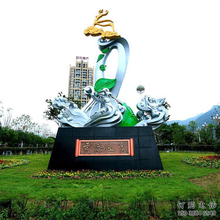 蘭花雕塑優選，陸地擺件，園林蘭花花朵雕塑供應廠家