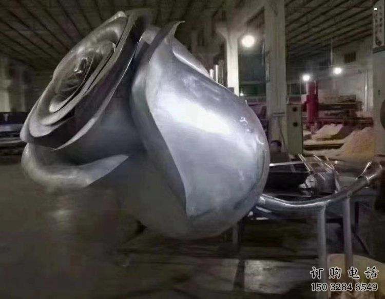 花朵月季雕塑優選，美陳雕塑，月季花朵雕塑廠家精品