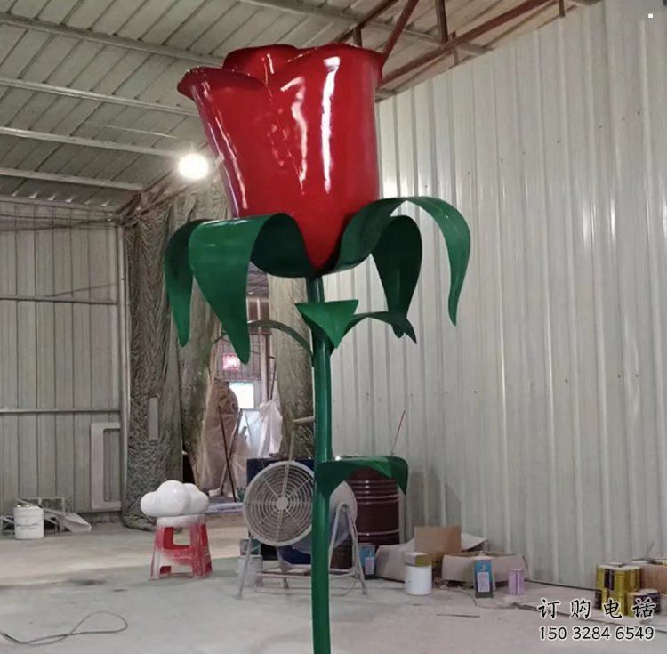 花朵月季雕塑制造商，景觀雕塑，裝飾月季花朵雕塑精品