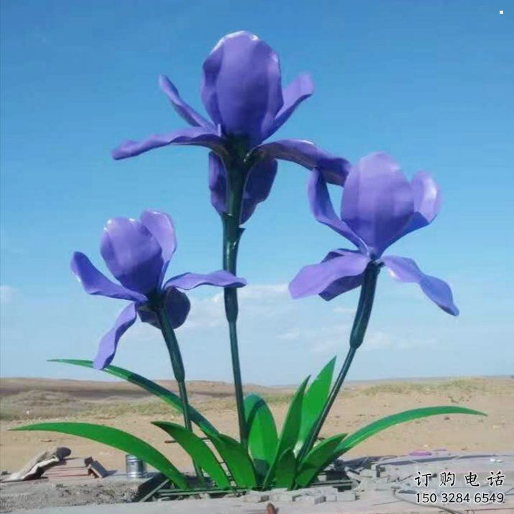 蘭花雕塑通用，戶外雕塑，不銹鋼蘭花雕塑廠家