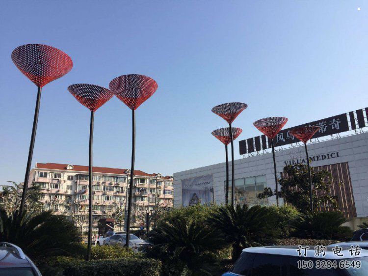 室內百合花雕塑