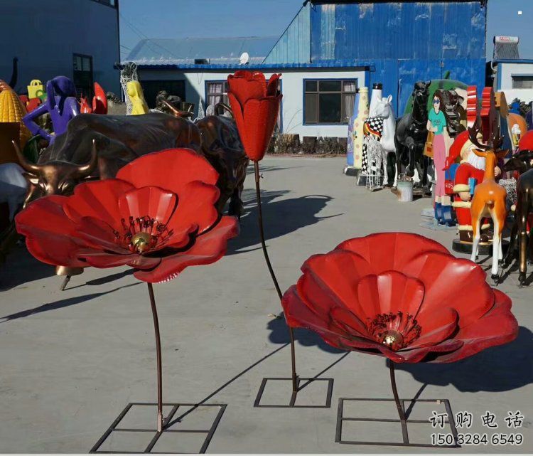 風(fēng)車花雕塑工廠標(biāo)準(zhǔn)，多彩藝術(shù)，不銹鋼風(fēng)車花雕塑供應(yīng)