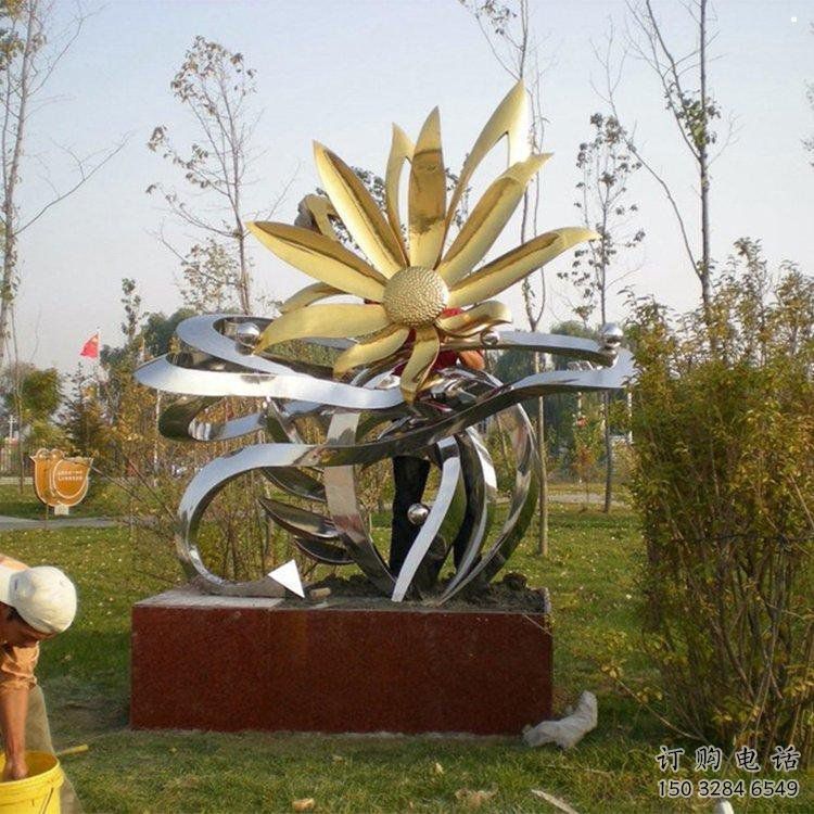 廣場(chǎng)菊花雕塑批發(fā)，廣場(chǎng)系列，菊花雕塑定價(jià)