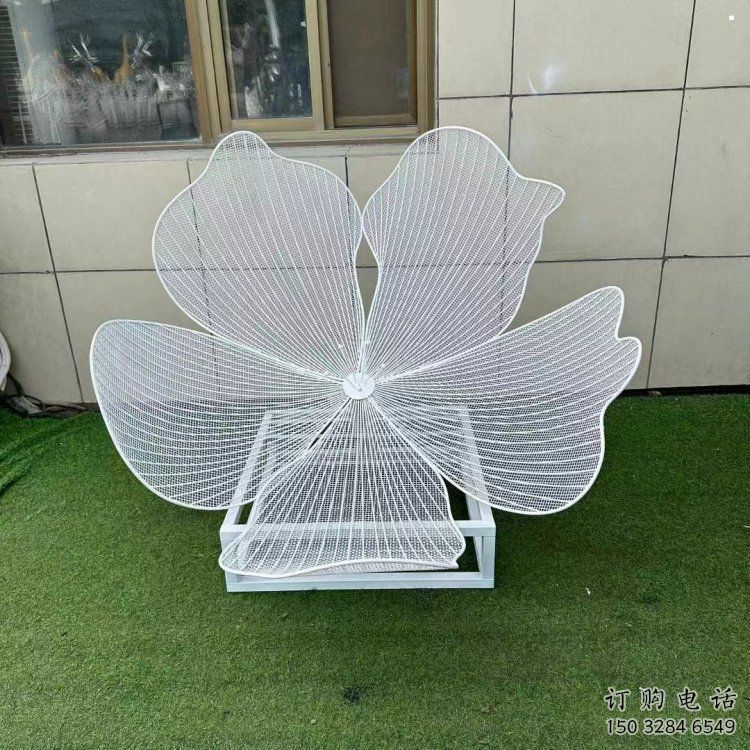 梨花雕塑常用，景觀概念，不銹鋼梨花雕塑擺件供求