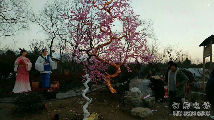 景區(qū)梅花雕塑供給，廣場雕塑，戶外梅花雕塑供求