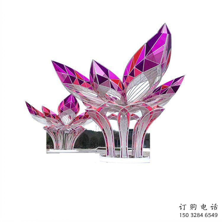 茉莉花雕塑工廠選用，街道標識，不銹鋼茉莉花雕塑批發