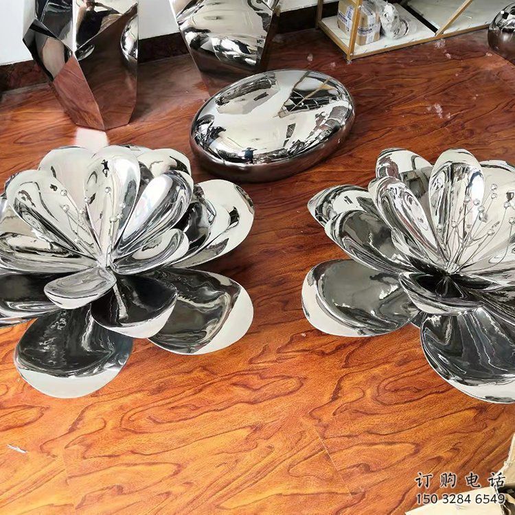 茉莉花雕塑定做，城區小品，不銹鋼茉莉花雕塑公司