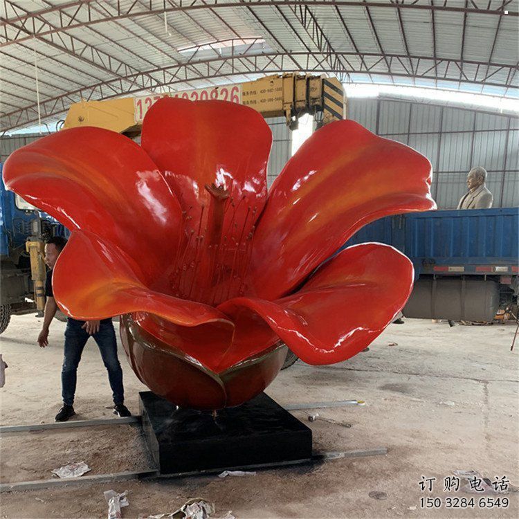 木棉花雕塑展品，景觀概念，景觀木棉花雕塑優選