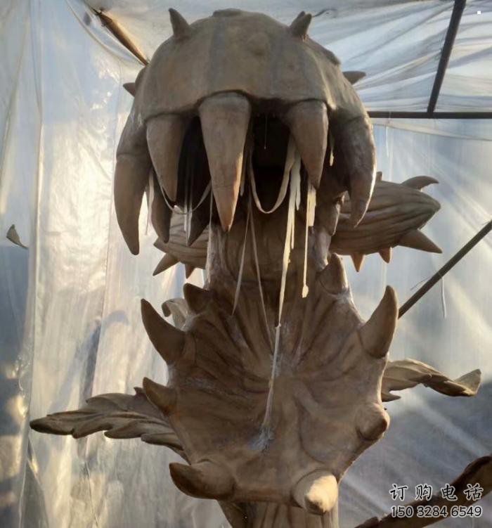 食人花雕塑制作選用，景區案例，抽象植物制造商