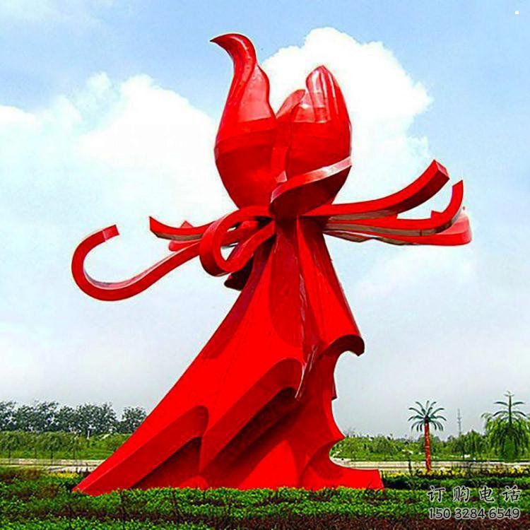 石榴花雕塑承接，廣場雕塑，不銹鋼石榴花雕塑定制