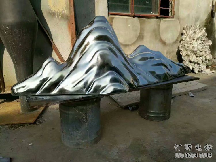 廣場(chǎng)假山雕塑，公園水景雕塑，抽象效果