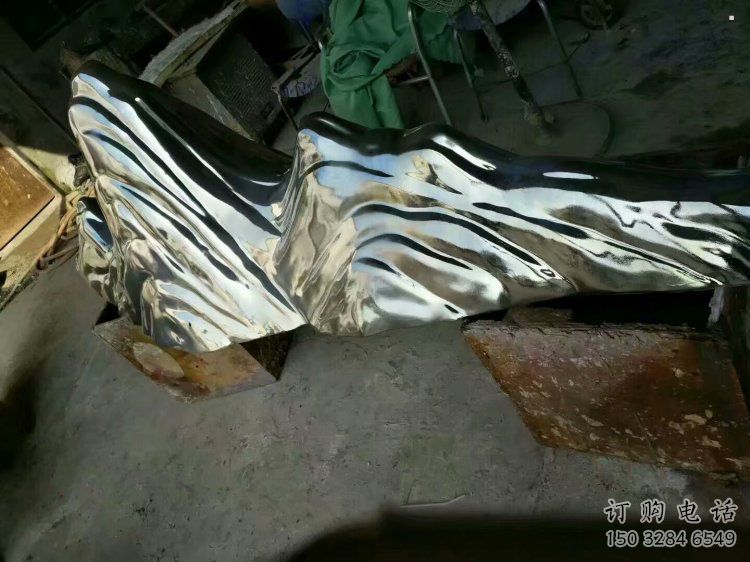 室內假山雕塑，拉絲景觀雕塑，抽象效果