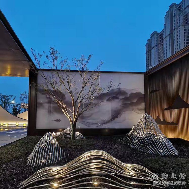 藝術假山雕塑，園林裝飾，鋼結構假山雕塑制造廠家