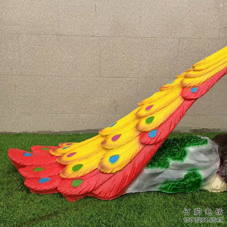 園林孔雀雕塑承接，公園雕塑，仿真孔雀雕塑定制