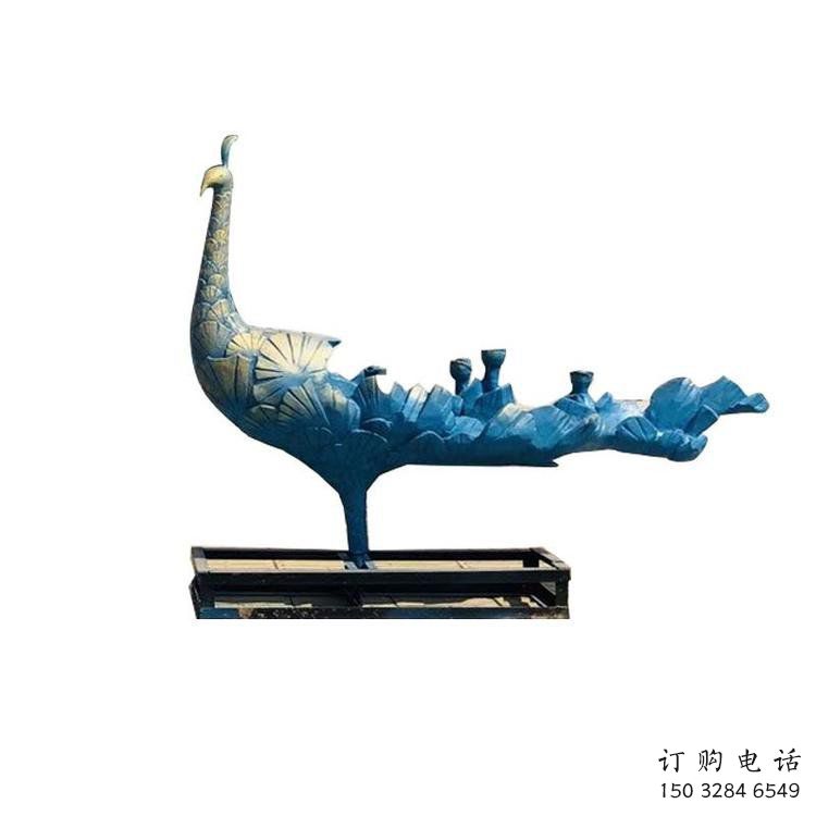 彩繪孔雀雕塑供求，景區案例，景觀仿古孔雀雕塑精選?